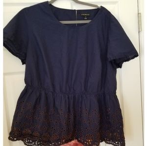 Lane Bryant Peplum Top